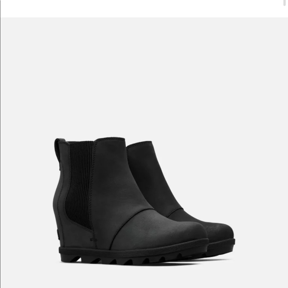 Sorel Joan Of Arctic Wedge Chelsea Bootie Black